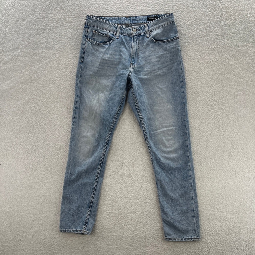 BONOBOS Jeans Mens 33x34 Blue Athletic Fit Light Wash Denim Casual Preppy